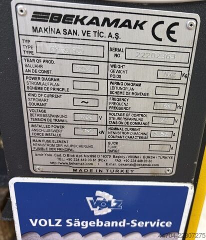 Bandsägevollautomat BEKA-MAK BMSO-320