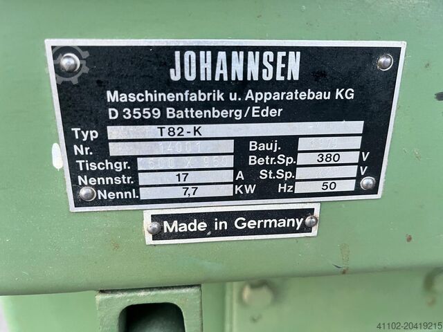 Langbandschleifmaschine johannsen T 82 K