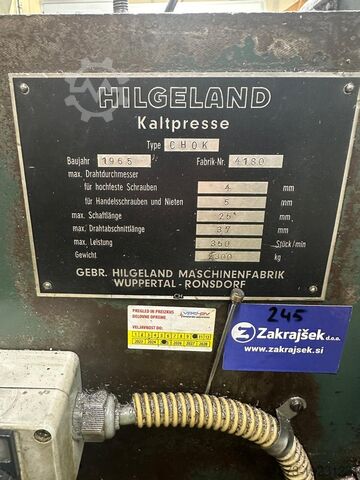 Doppeldruckpresse HILGELAND CH0K
