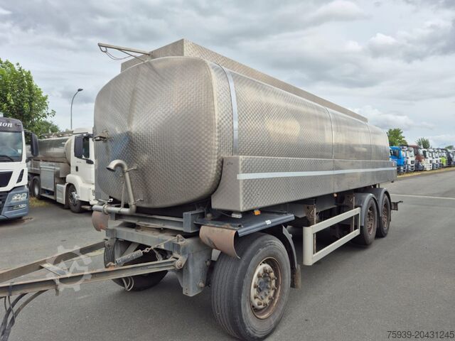 Tanker trailer Edelstahltankanhänger Fabr. Schwarte - 19500 l