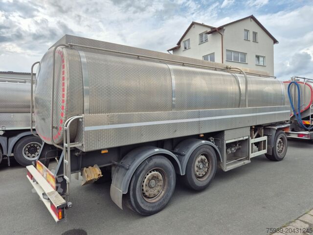Tanker trailer Edelstahltankanhänger Fabr. Schwarte - 19500 l