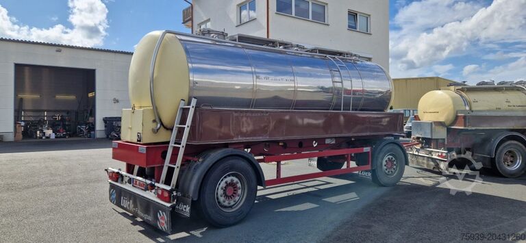 Tankanhänger Fabr. Lück - Edelstahltankaufbau - TÜV NEU