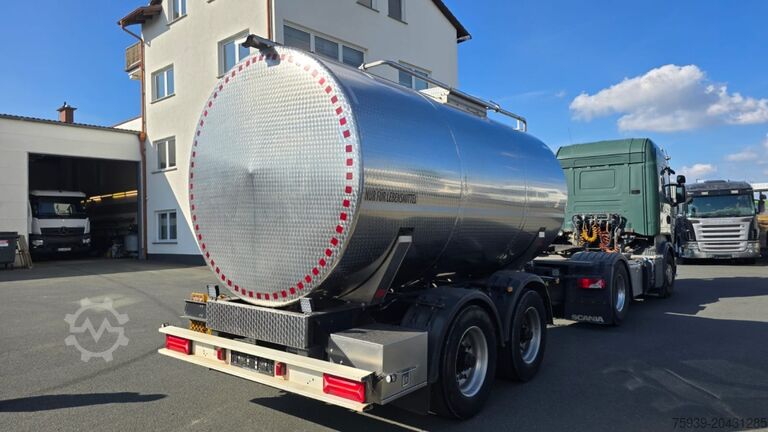 Tankanhänger  Tandemanhänger - Edelstahl - 13000 l - Isoliert