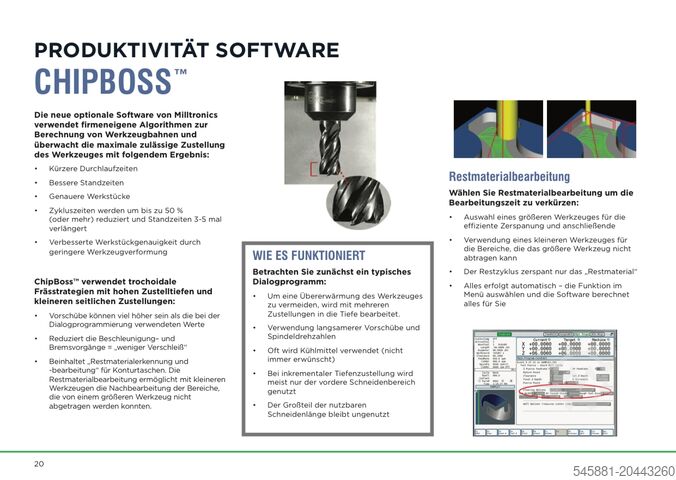 Bearbeitungszentrum HURCO - Milltronics VM-4020-GP Neumaschine