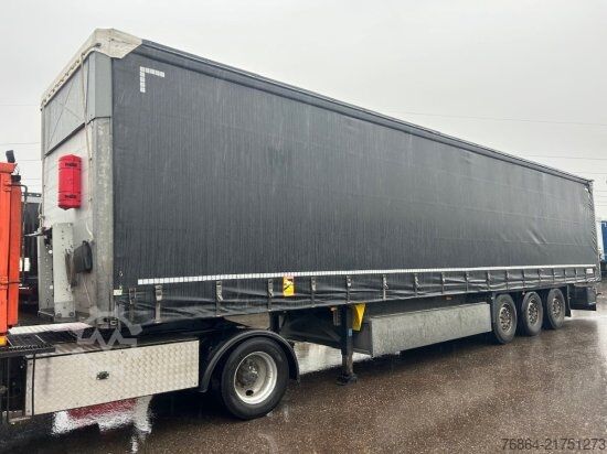 Open semitrailer with tarp SCHMITZ SCB S3T, VARIOS, LIFTACHSE,  EDSCHA-VERDECK