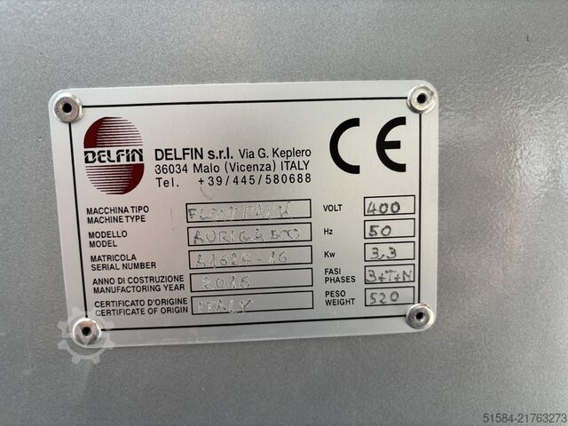 Flow Wrapper Delfin Auriga 500