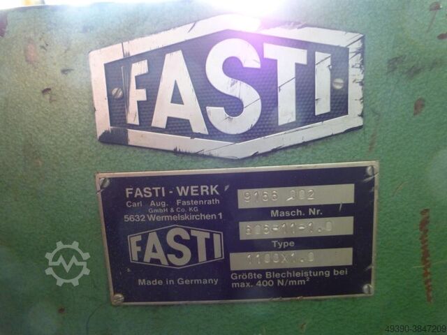 Pneumatische Falzanbiegemaschine; Falzmaschine zur Blechfalz Vorbiegung, Falzbiegemaschine für Dünnb FASTI 606 - 11 - 1.0