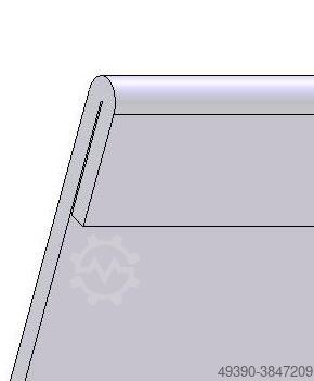Pneumatische Falzanbiegemaschine; Falzmaschine zur Blechfalz Vorbiegung, Falzbiegemaschine für Dünnb FASTI 606 - 11 - 1.0