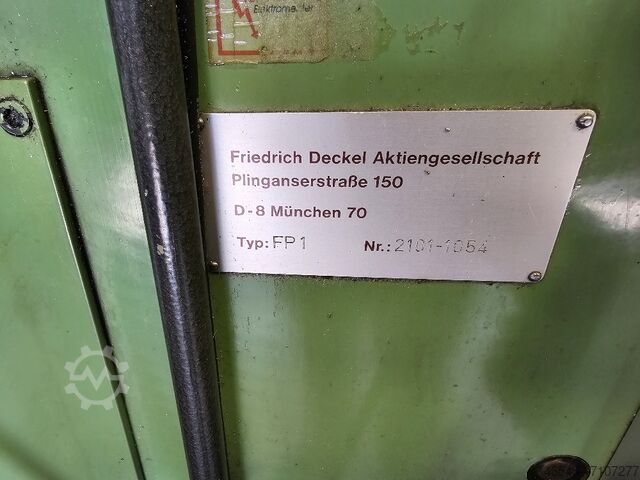 Tool room milling machine Deckel FP1Aktiv