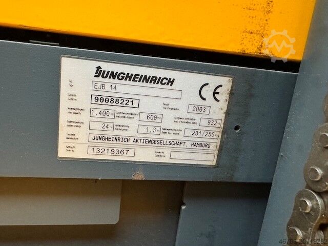 Pallet truck Jungheinrich EJB 14
