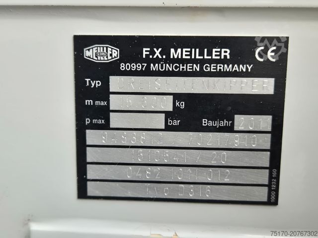 Kipper LKW IVECO Trakker AT260T41W 6x6 Meiller AHK