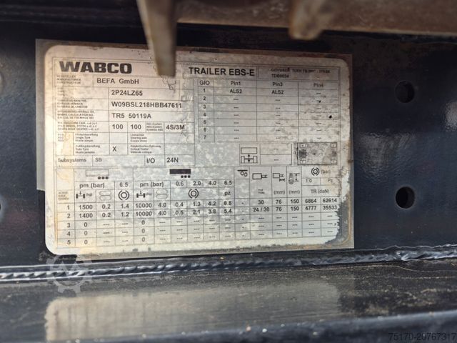 Holztransport Anhänger  Befa 2S24LZ63 BPW