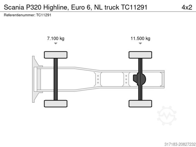 Standard-SZM Scania P320 Highline, Euro 6, NL truck