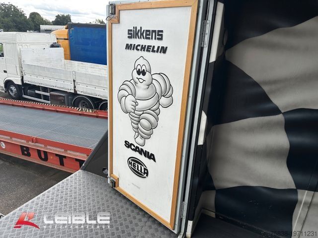 Low loader semitrailer  Maskin/EKSJÖ Rennsport Tieflader*Radmulden*