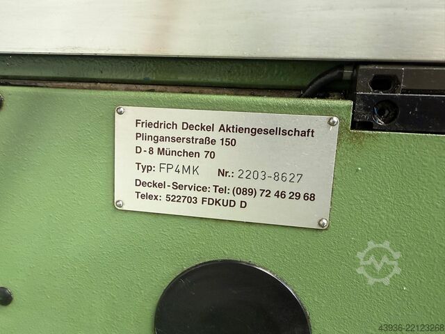 Milling machine Deckel - FP4M Deckel FP4M