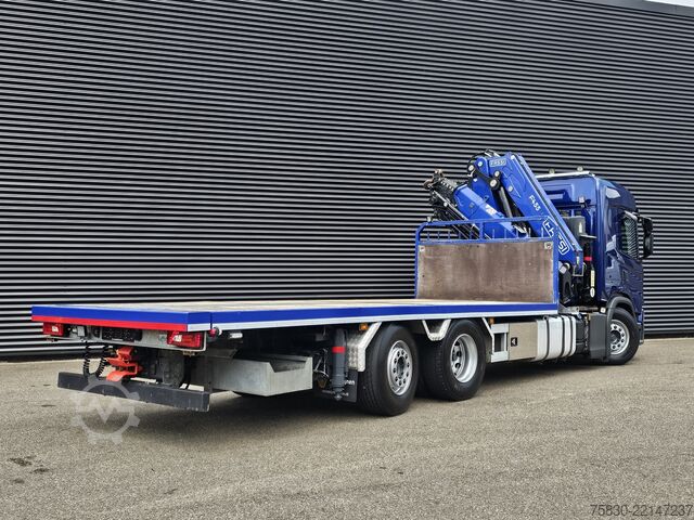 Loading platform Scania G500 6x2 / FASSI 45 t/m  CRANE / KRAN / GRUA