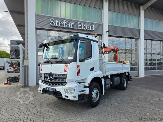 Tipper Mercedes-Benz Arocs 1835 KK Heckkran Atlas 126.3E-A3L Funk