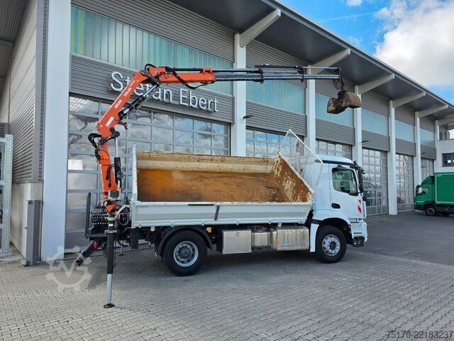 Tipper Mercedes-Benz Arocs 1835 KK Heckkran Atlas 126.3E-A3L Funk