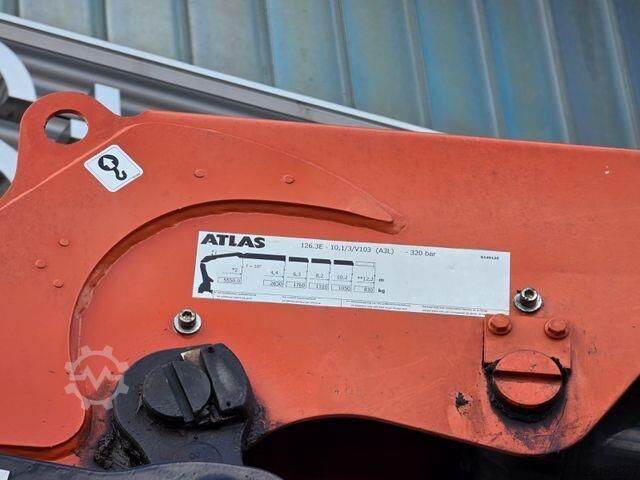 Tipper Mercedes-Benz Arocs 1835 KK Heckkran Atlas 126.3E-A3L Funk