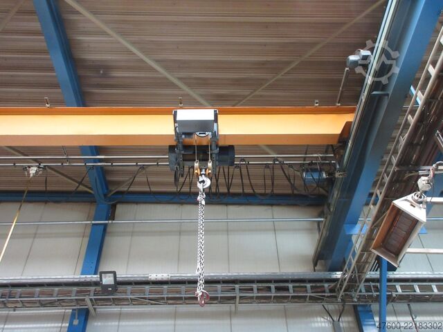 Overhead crane, crane, hall crane, track gauge 14,000 mm Demag Hallenkran Brückenkran Kran 3,2t Kran Seilzug PLV 3200Kg Spur 14m Hub 6m