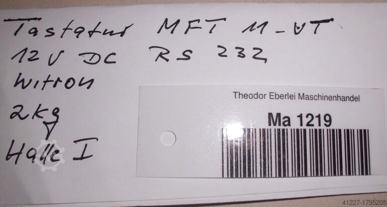 Tastatur Witron MFT 11 - VT 12 V DC RS 232