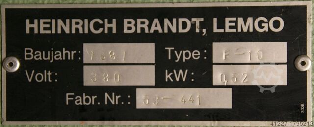 Radius / flush milling machine Brandt F-10