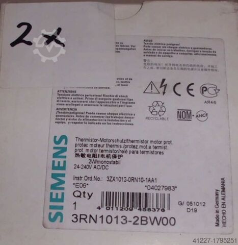 Motor protection relay Siemens 3RN1013-2BW00