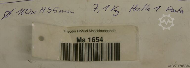 Three-jaw chuck WMW Durchmesser 160 mm