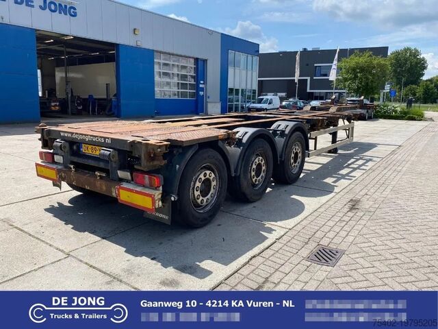 Container transport Krone SD Chassis / ADR / 2x Extendable / MB + Disc / ...