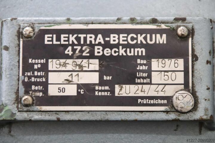 Compressed air tank Elektra-Beckum 150 L  11 bar