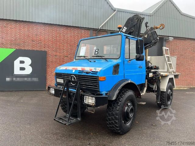 Ladepritsche Mercedes-Benz UNIMOG 435G/1700L - HIAB 102 - 4x4 - 6 cilinder...