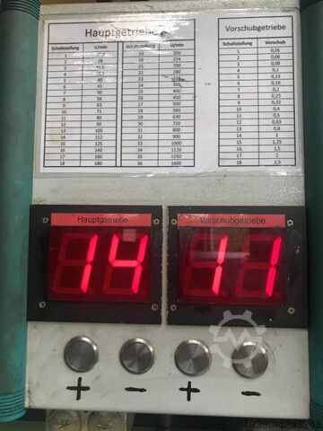 Radial drilling machine MK6, with plate field 8000 x 2100 mm, boring mill, gantry drilling machine, WEBO HRH 100 / 3000