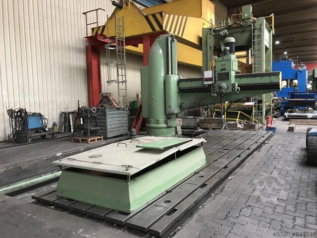 Radial drilling machine with plate table, boring mill, gantry drilling machine, cantilever drilling  WEBO HRH 100 / 3000