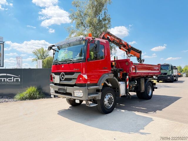 Truck mounted crane MERCEDES-BENZ Axor 1833 4x4 Kipper Kran 17m FUNK AHK