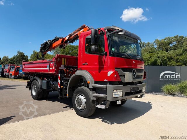 Truck mounted crane MERCEDES-BENZ Axor 1833 4x4 Kipper Kran 17m FUNK AHK