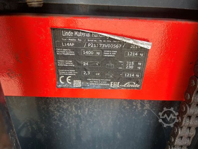 Stand-on stacker Linde L14APi