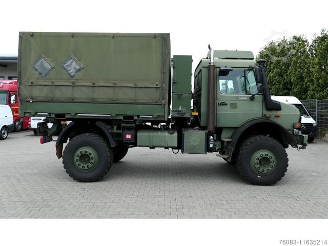 LKW mit Pritsche (offen) UNIMOG U5000 BM437 Prit/Plane Militärausführung Euro5