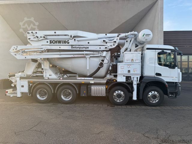 Betonmischer LKW MERCEDES-BENZ 3243B 8x4/Pumi FBP Stetter 26-4/7m3/125er/ALCOA