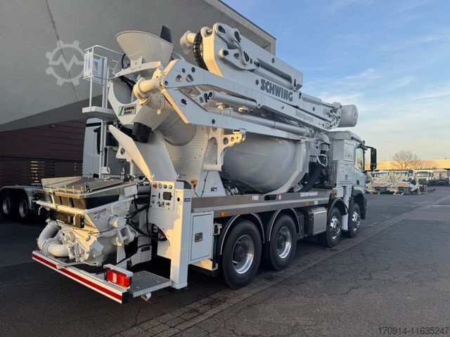 Betonmischer LKW MERCEDES-BENZ 3243B 8x4/Pumi FBP Stetter 26-4/7m3/125er/ALCOA