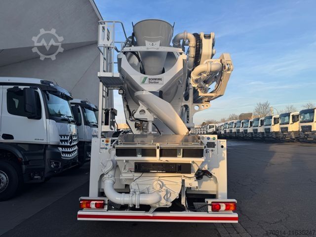 Betonmischer LKW MERCEDES-BENZ 3243B 8x4/Pumi FBP Stetter 26-4/7m3/125er/ALCOA