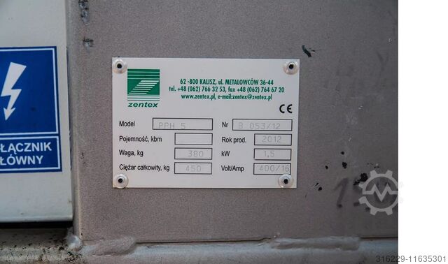 Waste paper baler Zentex PPH5. Zentex PPH5