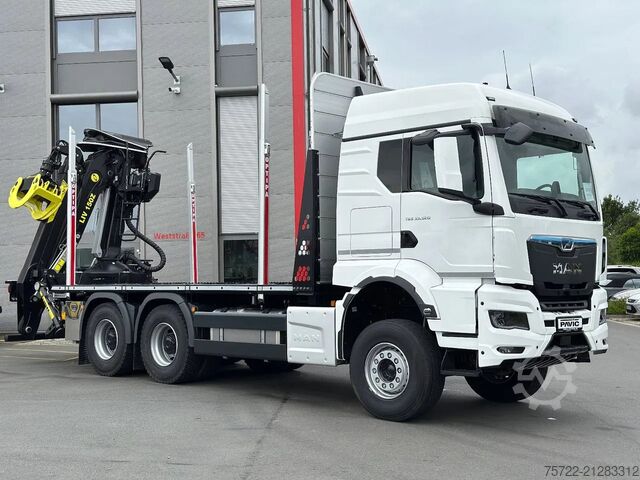 Holztransporter MAN TGS 33.520 6x4 BL 3900 Kurzholz Plattform Aufbau