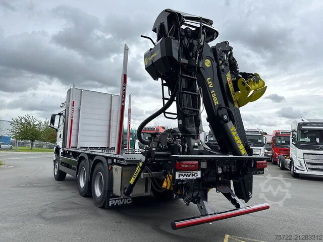 Holztransporter MAN TGS 33.520 6x4 BL 3900 Kurzholz Plattform Aufbau