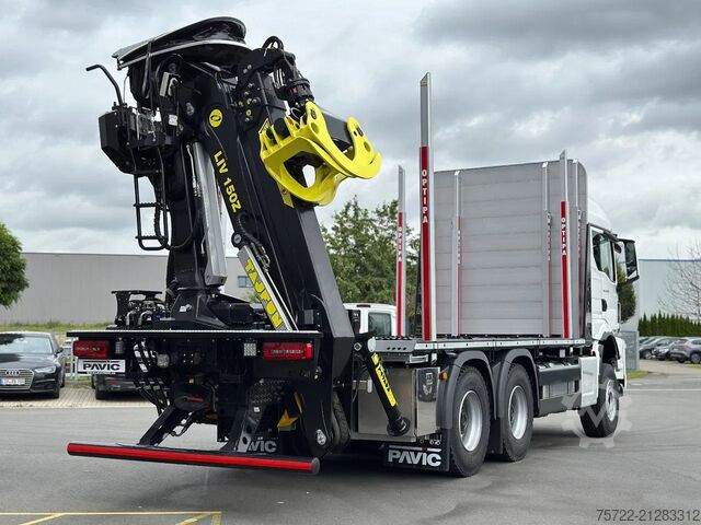 Holztransporter MAN TGS 33.520 6x4 BL 3900 Kurzholz Plattform Aufbau