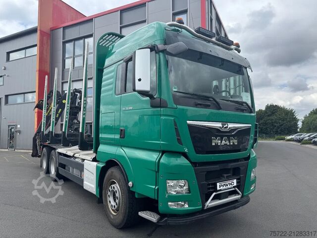 Holztransporter MAN TGX 33.580 33.580 6x4 BL Kurzholz mit TajfunLIV...