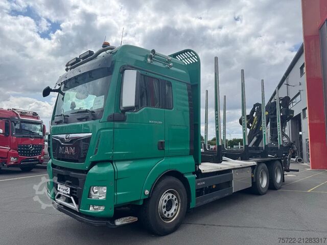 Holztransporter MAN TGX 33.580 33.580 6x4 BL Kurzholz mit TajfunLIV...