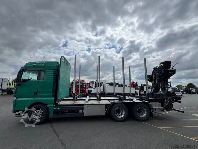 Holztransporter MAN TGX 33.580 33.580 6x4 BL Kurzholz mit TajfunLIV...