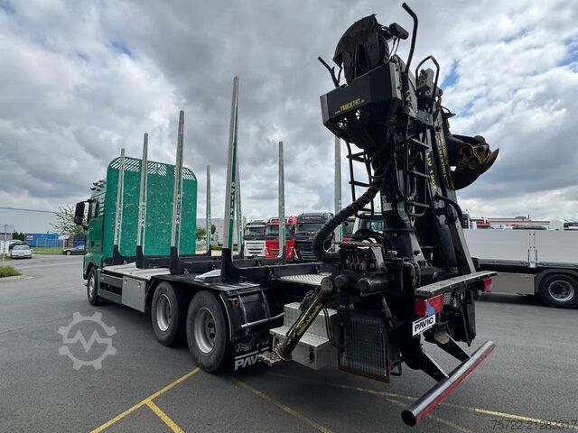 Holztransporter MAN TGX 33.580 33.580 6x4 BL Kurzholz mit TajfunLIV...