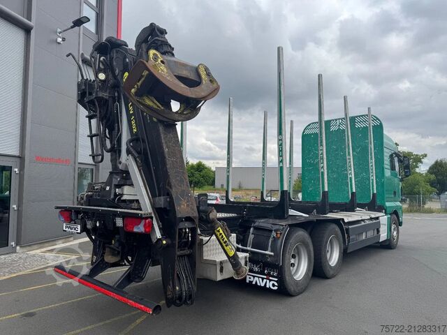 Holztransporter MAN TGX 33.580 33.580 6x4 BL Kurzholz mit TajfunLIV...