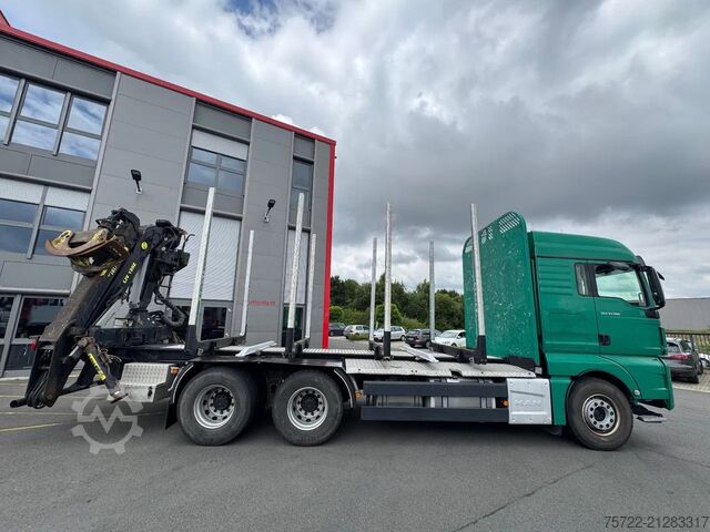 Holztransporter MAN TGX 33.580 33.580 6x4 BL Kurzholz mit TajfunLIV...